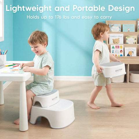 Toddler Potty Training Seat And Step Stool Two In One Frame With Anti Slip Base Curved Support Backrest Splash Guard Making Pee Time Way Less Hectic And A Total Game Changer For Busy Parents