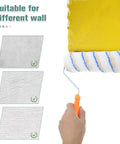 Set Of 3 Pro Grade Paint Rollers For Walls And House Painting with smooth even coverage on different wall textures.