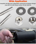 Prop And Nut Kit E For Minn Kota Trolling Motors MKP 33 And MKP 38 Weedless Wedge 2 Propellers Includes Prop Nuts And Washers Easy Swap Shear Pin Replacement 1865019, showing nuts and washers with installation.