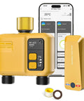 WiFi Water Timer For Garden Hose No Fuss Two Zone With Smart Sprinkler Control 984 Ft RF Range Brass Inlet App Display