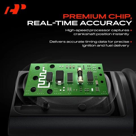 Engine Camshaft Position Sensor Drop In Replacement For Chrysler And Dodge 3 6L V6 Cars And SUVs Reliable OE Quality Sensor Plugs Right In For Models Like 200 2011 2017 300 Durango Challenger Charger Grand Caravan Journey Avenger, green circuit board view