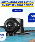 Automatic Pool Cover Pump Half Horsepower 2250 GPH Submersible Sump Pump with auto-mode operation and smart sensing device.