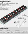 Vixen Style Dovetail Telescope Mounting Plate 230mm Rail Bar With M6 And Quarter Inch And Three Eighth Inch Screws package