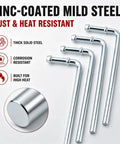 Ultimate 17-Piece Heavy Duty Exhaust Hangers Kit With Specialty Removal Tool For Effortless Undercarriage Repair And Fast DIY Car Fixes Today, zinc-coated mild steel