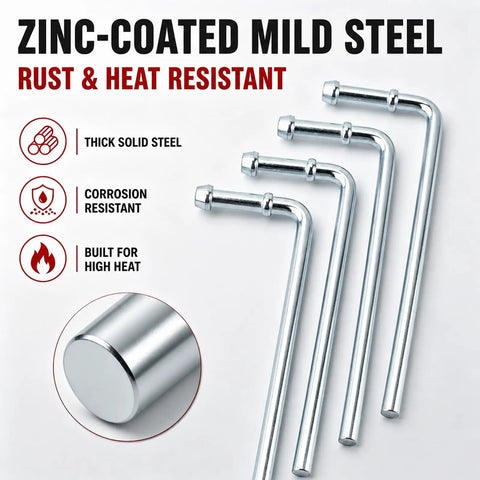 Ultimate 17-Piece Heavy Duty Exhaust Hangers Kit With Specialty Removal Tool For Effortless Undercarriage Repair And Fast DIY Car Fixes Today, zinc-coated mild steel