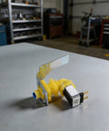 Water Inlet Solenoid Valve 220 240V Pro Grade Replacement For Industrial Ice Makers With ABS Yellow Enhanced Hose Connector