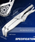 Rock Solid Clutch Holding Wrench For Dead Simple Hub Removal And Basket Swap Built Tough Hardened Carbon Steel tool with 5in jaw opening.