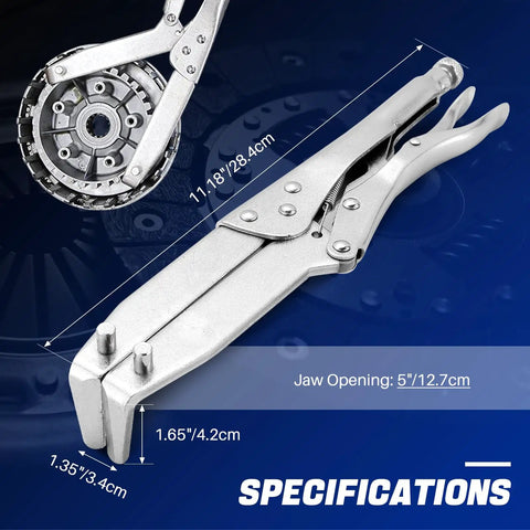 Rock Solid Clutch Holding Wrench For Dead Simple Hub Removal And Basket Swap Built Tough Hardened Carbon Steel tool with 5in jaw opening.