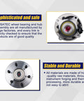 Beefed Up Front Wheel Bearing And Hub Assembly 515079 For Ford F-150 4x4 2005-2008 And Lincoln Mark LT 6 Lug With ABS