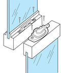 Installation diagram of Durable Diecast Sash Lock 2744 White Finish Single Unit For Wood Or Vinyl Windows Fits Single And Double Hung Styles.