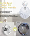 RP2391 Compatible Shower Handle Replacement Kit for 600 Series Tub and Shower Faucets shown in before and after comparison