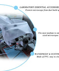 Heavy Duty PVC Waterproof Microscope Cover With Dust Guard Protective Case, Lightweight Stereoscopic Shield For Lab Gear on microscope