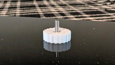 Toolless Quick Thumb Screw For Smart Garage Video Keypad Replacement Fast No Tool Access To Remove For Charging Or Maintenance Durable ASA Plastic UV And Weather Resistant USA Made Design And Assembly.