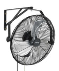Heavy Duty 18 Inch Wall Mount Fan With IP44 Protection, 3 Speed Settings, Long Airflow Distance Up To 29.5 Feet, Adjustable Oscillation