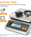 Pro Grade Commercial Food Scale With Pound And Ounce Conversions Rechargeable Stainless Steel Platform for Meat Shop Delis