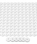 Steel Fender Flat Washers M10 10 x 21 x 1.2 mm 400 Pack Zinc Plated Carbon Steel Hardware arranged in grid layout