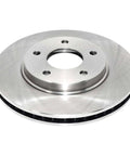 Front Vented Brake Rotor With Non Directional Swirl Finish For Easy Install And No Machining Hub Centric Fit With Precise Hub Hole Chamfer Tough Castings For Consistent Strength And Performance Perfect Pick For Your Daily Street Driven Ride