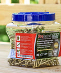 Heavy Duty Exterior Deck Screws Built Like A Tank, Six Lobe Drive Bronze Coating, 350 Count Pro Kit in clear storage container.