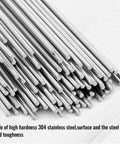 80 Pieces 1mm By 300mm 304 Stainless Steel Round Rods For DIYers And Lathe Pros, smooth surface and rust resistant