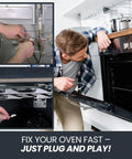 Oven Temperature Probe Sensor Replacement For 316490000 Compatible With OEM Style Installation in use by a technician