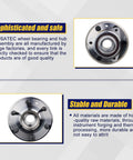 Front And Rear Wheel Hub And Bearing Assembly Drop In Replacement For Chevy Traverse 2009 2017 GMC Acadia 6 Lug, product details and features
