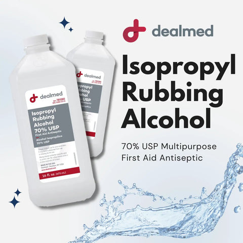 Straight Up Legit Isopropyl Rubbing Alcohol 70 Percent Usp Grade First Aid Antiseptic And Heavy Duty Disinfectant Surface Sanitizer 16 Fluid Ounce Bottle with splash effect.
