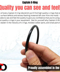 Hand holding O-ring from 12 O Ring Kit R0358000 For Jandy Zodiac Pool And Spa Filters Includes Twelve O Rings And Compatible With CV340 CV460 CV580 CL340 CL460 CL580 DEV And DEL Series