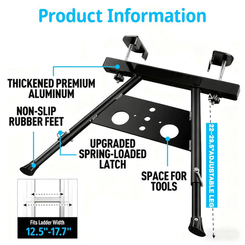 Rock Solid Heavy Duty Extension Ladder Stabilizer With Wide Legs Handles 300 Pounds And Keeps You Locked In On The Roof For Flawless Outdoor Projects And Dead Set Safe Climbing