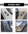 Heavy Duty Car Bumper Quick Release Kit With CNC Billet Aluminum Fasteners installed on various car bumpers