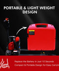 Heavy Duty 24V 20Ah Electric Pallet Jack Lithium Ion Battery For Heli Jialift Lonking Jac Tailift Forklift, showing portable lightweight design.