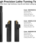 High precision lathe turning tool set with MGIVR and MGEHR/L 42CrMo steel grooving bars