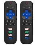 Two Pack Replacement Remote For Roku TV Compatible Smart TVs Infrared Universal Remote No Pairing Needed Just Insert Two AAA Batteries