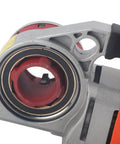 Close-up of Portable Electric Pipe Threader With Six Swappable Dies showcasing heavy duty steel housing and threading head.
