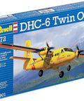 DHC 6 Twin Otter Model Kit Non Riding Toy Aircraft in box with multi-color finish, 1:72 scale, Revell branding visible