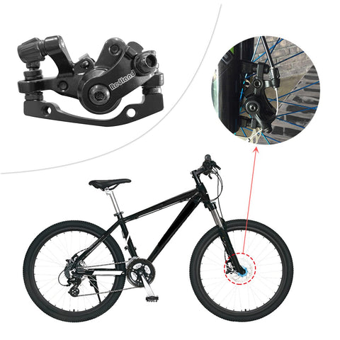 Aluminum Alloy Front Disc Brake For Mountain Bikes With Strong Stopping Power And Smooth Control Plus Excellent Heat Dissipation Easy To Install For MTB Cycling Outdoors