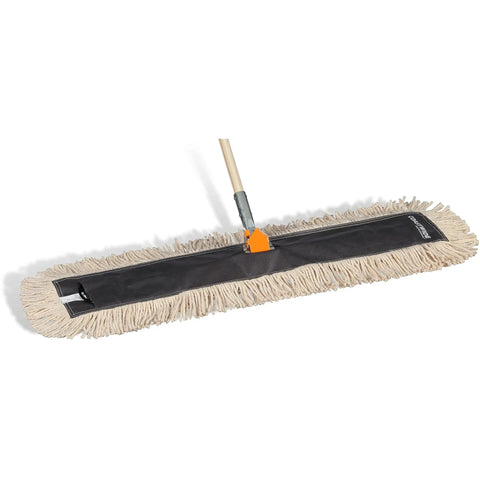 Heavy Duty Cut End Cotton Dust Mop Head For Commercial Tiles 36 Inch Wide Disposable Floor Care Tool for stubborn debris cleanup