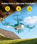 Bubble Drone For Kids And Beginners With Headless Mode, Auto Rotation, One Key Takeoff And Landing, Dual Batteries, flying outdoors