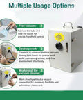 Killer 500W Industrial Benchtop Dust Collector And Lab Vacuum Extraction Unit For Fine Particle Removal Including Gypsum Resin And Metallic Debris With Hella Strong Suction Power multiple usage options displayed