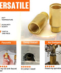 Two Pack Brass Pipe Extender Adapter With Rubber O Ring Half Inch NPT Male To Half Inch NPT Female Pipe Fitting product uses