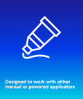 Illustration of a tube applicator for Window Weld Urethane Windshield Adhesive, High-Strength Fast-Cure One-Part Auto Glass Sealant