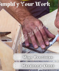Craftsman using Pro Grade Square Set 2 Inch 3 Inch 4 Inch 5 Inch with L Type Right Angle Ruler Hardened Carbon Steel for precise cuts