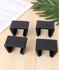 Wide Rattan Sofa Clips 4 Pack Couch Connectors for Sectional Sofas on wooden surface