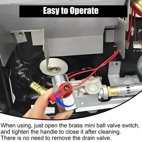 Brass Mini Ball Valve One Half Inch With PTFE Tape Included NPT Male And Female Shut Off Valves For RV And Trailer Life