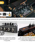 Guitar Amp Pedal With 9 Amp Models And Dual Channel For 18 Tones IR Cab Sim XLR Out FX Loop And True Bypass Built For Studio And Stage