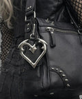 Y2K Heart Carabiner Keychain With Cute Star Clip For Keys Purses And Bags Dope Metal Key Ring For Goth Accessories