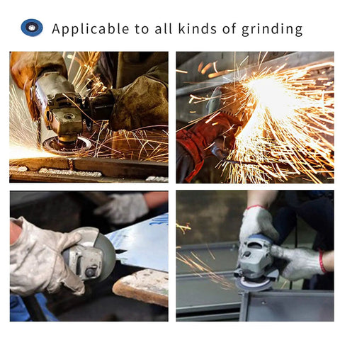 Applying 5 Inch Aluminum Oxide Flap Discs 40 Grit High Density Industrial Abrasive Sanding Discs for metal and wood grinding
