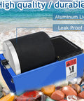 Electric Rock Tumbler Kit With Leakproof Rubber Barrel and Aluminum Lid for Polishing Crystals Stone Glass Metal