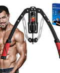 Get Pumped With This Premium Hydraulic Chest Expander Machine For Home Gym. Adjustable design with resistance gauge and ergonomic grips.