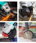 Heavy Duty Angle Grinder Guard Shield Replacement For 100 115 125 Grinders in action, showing sparks and cutting tasks