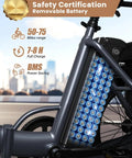All Terrain Electric Tricycle for Adults With 1200W Peak Motor, 36V 20Ah Battery, 75 Mile Range, Large Rear Basket, 20 Inch Fat Tires, Folding 3 Wheel Ebike, Max 20 MPH, Ideal for Commuting and Fun City Rides, removable battery frame